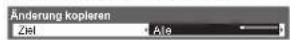 PANASONIC Viera TX-P46GQ21 - Kopieren Sie die Einstellungen zum anderen Eingang Änderung kopieren - 1