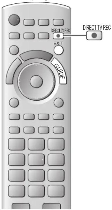 PANASONIC Viera TX-P46GQ21 - Direkte TV-Aufzeichnung – Aufzeichnung des laufenden Fernsehprogramms - 1