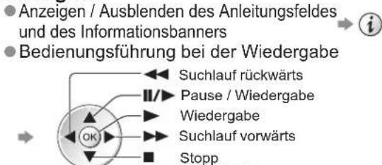 PANASONIC Viera TX-P46GQ21 - ■Bedienungsführung bei der Wiedergabe - 2