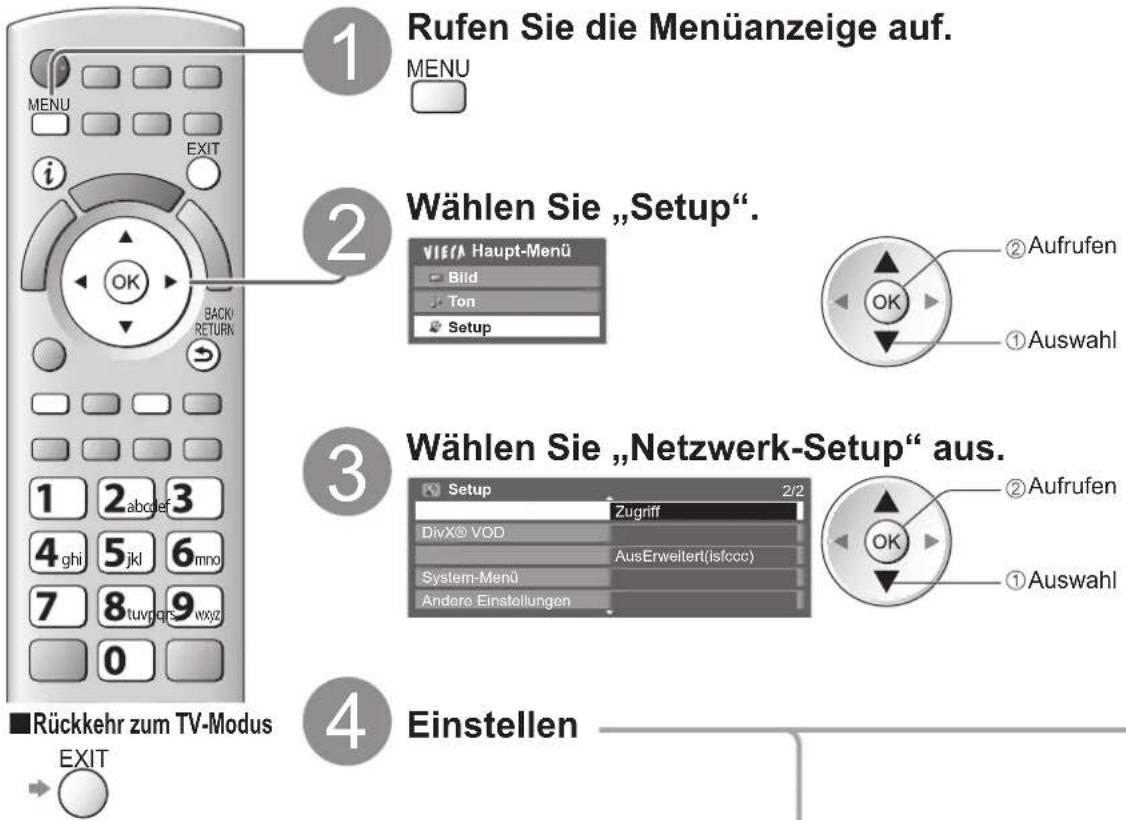 PANASONIC Viera TX-P46GQ21 - Netzwerk-Setup - 1