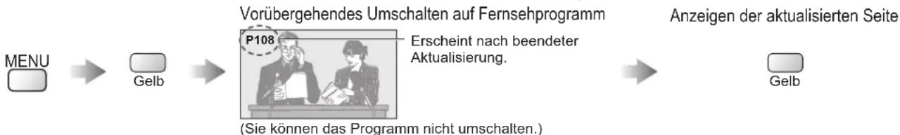 PANASONIC Viera TX-P46GQ21 - Betrachten eines Fernsehprogramms während der Suche nach einer Videotext-Seite - 1