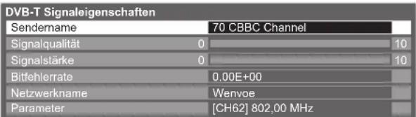 PANASONIC Viera TX-P46GQ21 - DVB-Signal überprüfen Signaleigenschaften - 4