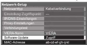 PANASONIC Viera TX-P46GQ21 - Aktualisieren der Software des Fernsehgerätes - 1