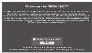 PANASONIC Viera TX-P46GQ21 - Zugriff auf VIERA CAST. - 2