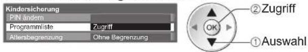 PANASONIC Viera TX-P46GQ21 - Sperren von Programmplätzen Kindersicherung - 2