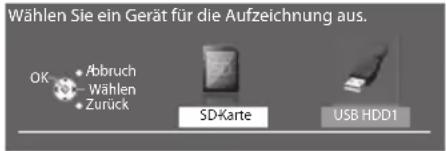 PANASONIC Viera TX-P42VT30Y - ■ Wenn sowohl die USB-Festplatte als auch die SD-Karte verfügbar sind - 1