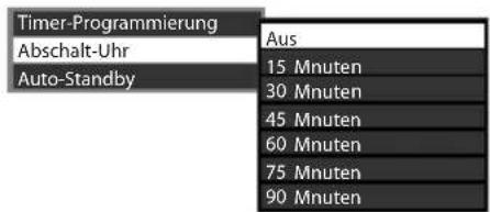 PANASONIC Viera TX-P42VT30Y - Wählen Sie [Abschalt-Uhr], und stellen die Abschaltzeit in 15-Minutenschritten ein. - 1