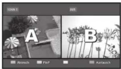 PANASONIC Viera TX-P42VT30Y - Bedienung im Modus „Multi Window“ - 4