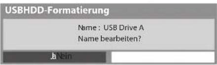 PANASONIC Viera TX-P42VT30Y - 3Bearbeiten des USB-Festplattennamens - 1