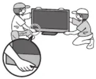 PANASONIC Viera TX-P42VT30Y - Setzen Sie den Bildschirm keiner starken äußeren Einwirkung oder Erschütterung aus - 1