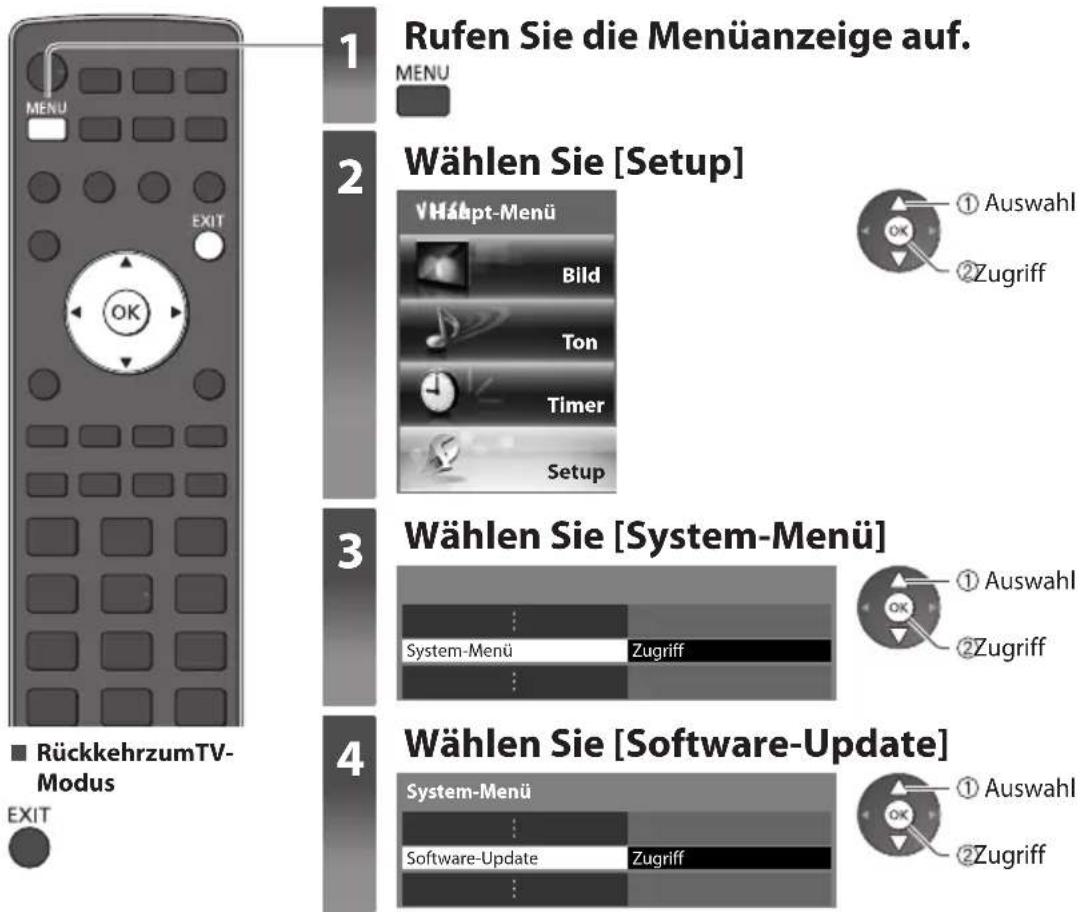 PANASONIC Viera TX-P42VT30Y - Aktualisieren der Software des Fernsehers - 3