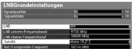 PANASONIC Viera TX-P42VT30Y - Stellen Sie [LNB] und [Satellit] ein - 1