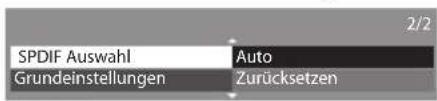 PANASONIC Viera TX-P42ST30J - Wählen Sie [SPDIF Auswahl] und nehmen Sie die Einstellung vor - 1