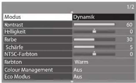 PANASONIC Viera TX-P42ST30J - Wählen Sie den gewünschten Eintrag. - 1