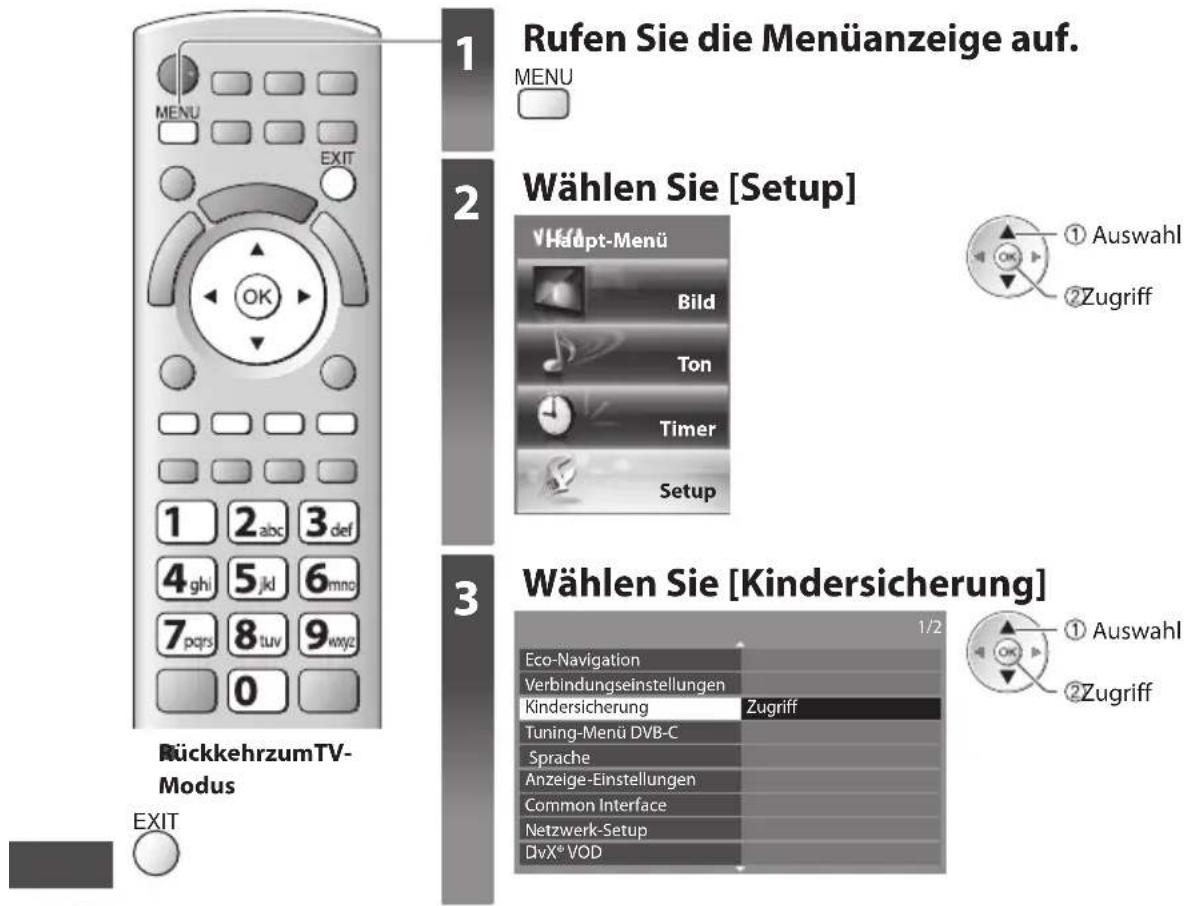 PANASONIC Viera TX-P42ST30J - Kindersicherung - 1