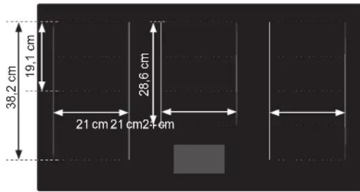 38,2 cm 19,1 cm 28,6 cm 21 cm 21 cm2+cm