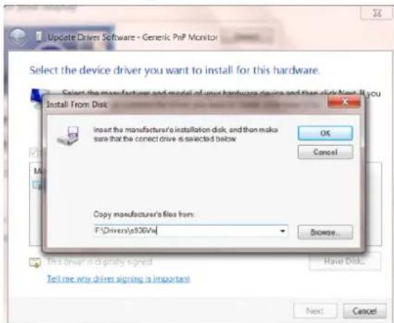 AOC E2275P - Windows 7 - 8