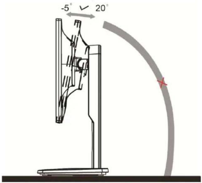 AOC E2275P - Betrachtungswinkel anpassen - 2
