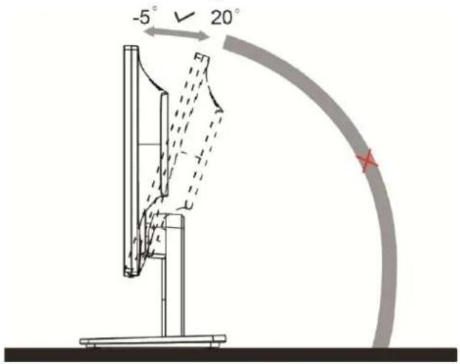 AOC E2275P - Betrachtungswinkel anpassen - 1