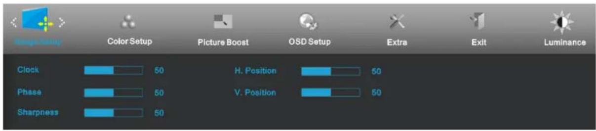 AOC E2275P - Image Setup (Bildeinrichtung) - 1