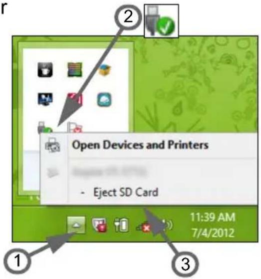 ACER Aspire Z3-115 - Entfernen einer Karte aus einem Speicherkartenleser - 1