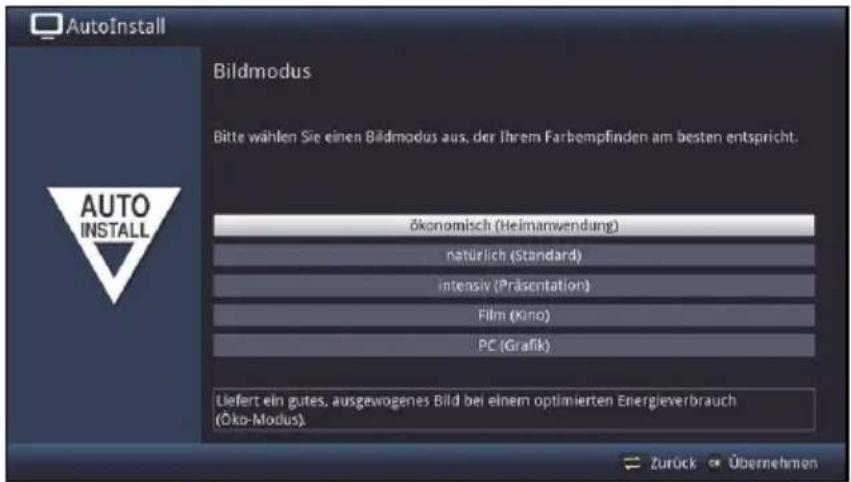 AutoInstall Bildmodus Bitte wählen Sie einen Bildmodus aus, der Ihrem Farbempfinden am besten entspricht. Ökonomisch (Heimamwendung) natürlich (Standard) intensiv (Präsentation) Film (Kino) PC (Grafik) Liefert ein gutes, ausgewogenes Bild bei einem optimierten Energieverbrauch (Öko-Modus). Zurück Übernehmen