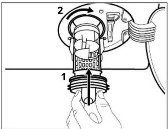 AEG L6FB647FH - Gehen Sie zum Reinigen der Pumpe folgendermaßen vor: - 7