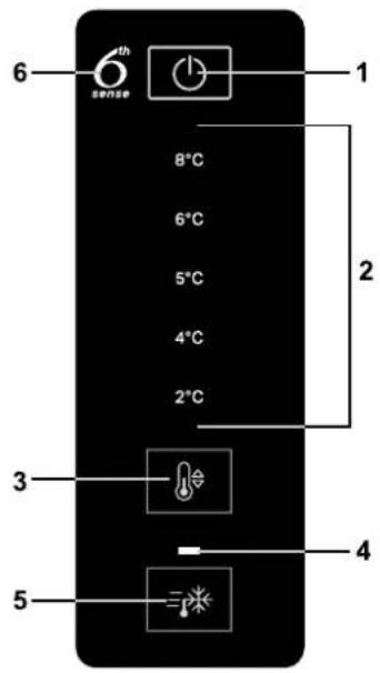WHIRLPOOL WTNF 92O K H - BEDIENTAFEL UND TEMPERATUREINSTELLUNG - 1