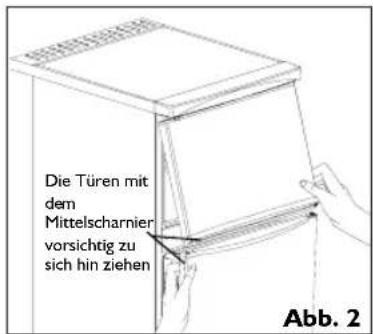 BAUKNECHT KDA 2473 A2+ IO - Änderung des rechtsseitigen Türanschlags - 2