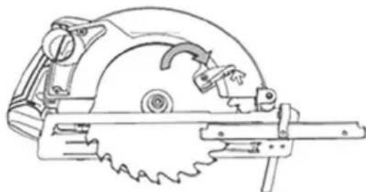 Cocraft PRO C1600-M - Håndtak for nedre sagbladbeskyttelse - 1