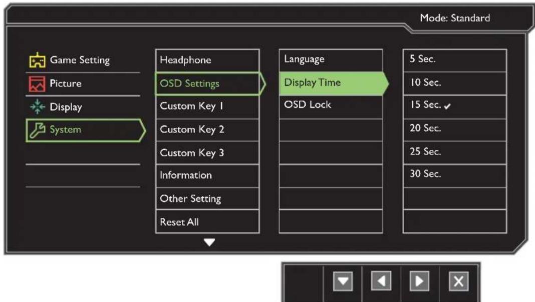 BENQ Zowie XL2746S - System Menü - 1