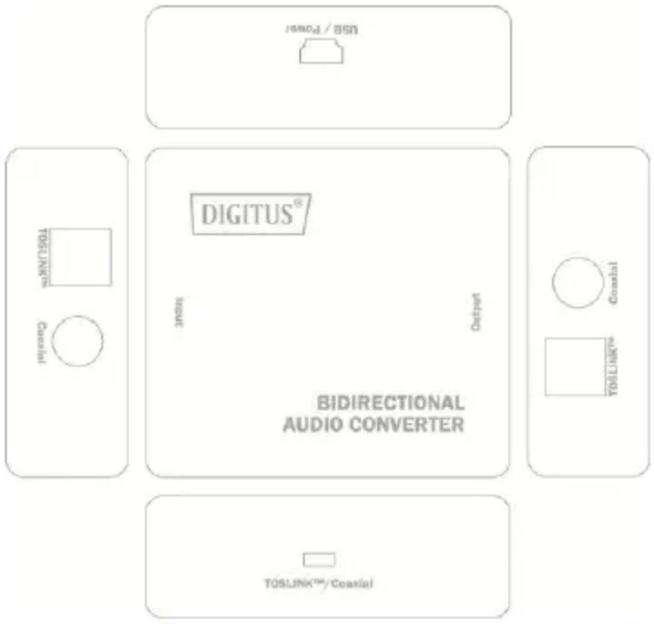 Digitus DS-40137 - Beschreibung der Vorderseite - 1