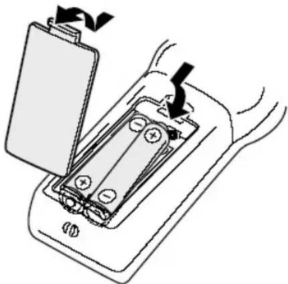 XORO HLB 300 - Batterie einlegen (Fernbedienung) - 1