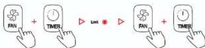 FAN + TIMER ▷ Lock ● ▷ FAN + TIMER