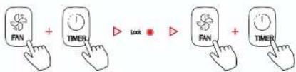 FAN + TIMER Lock ● FAN + TIMER
