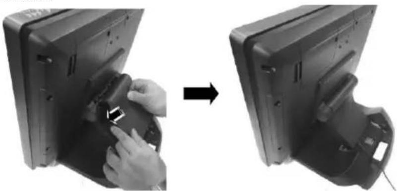 Posiflex PS-3415E - Connecting Power Adapter and I/O Cables - 13