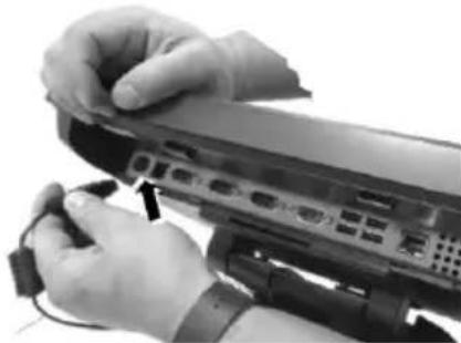 Posiflex PS-3415E - Connecting Power Adapter and I/O Cables - 9