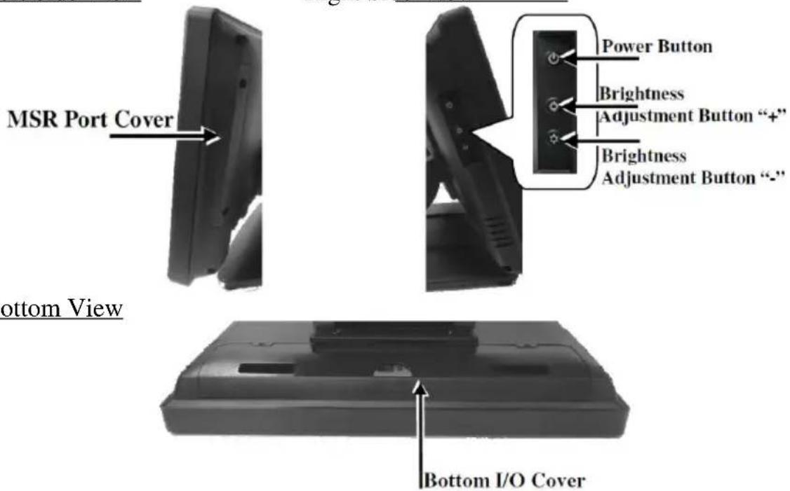 Posiflex PS-3415E - Views of the PS-3415/3415E - 3