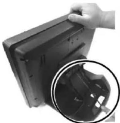 Posiflex PS-3415E - Connecting Power Adapter and I/O Cables - 12