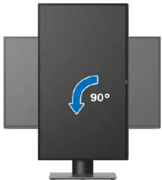DELL UltraSharp U2520D - Entgegen dem Uhrzeigersinn drehen - 1