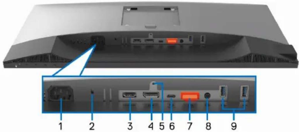 DELL UltraSharp U2520D - Ansicht von unten - 1