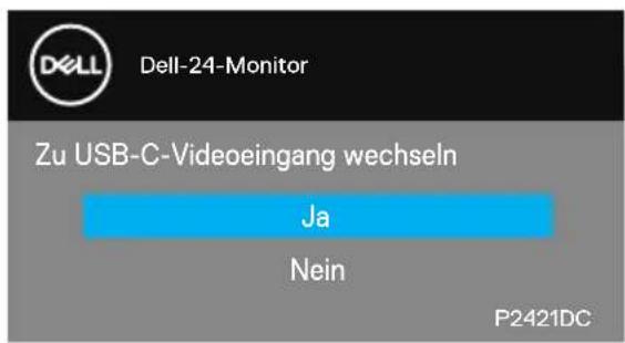DELL P2421DC - OSD-Warnmeldungen - 9