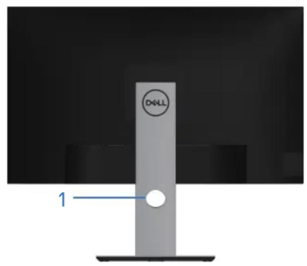 DELL P2421DC - Übersicht über Einzelteile und Bedienelemente - 2