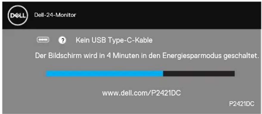 DELL P2421DC - OSD-Warnmeldungen - 8