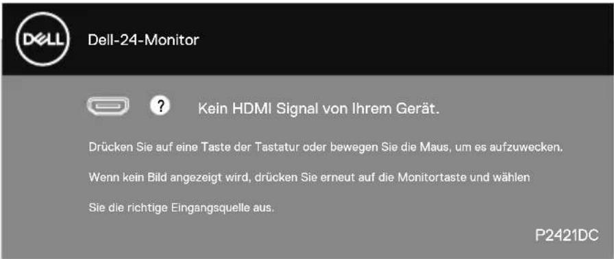 DELL P2421DC - OSD-Warnmeldungen - 5