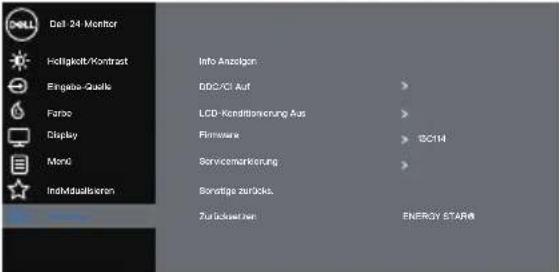 DELL P2421DC - OSD-Menü aufrufen - 25