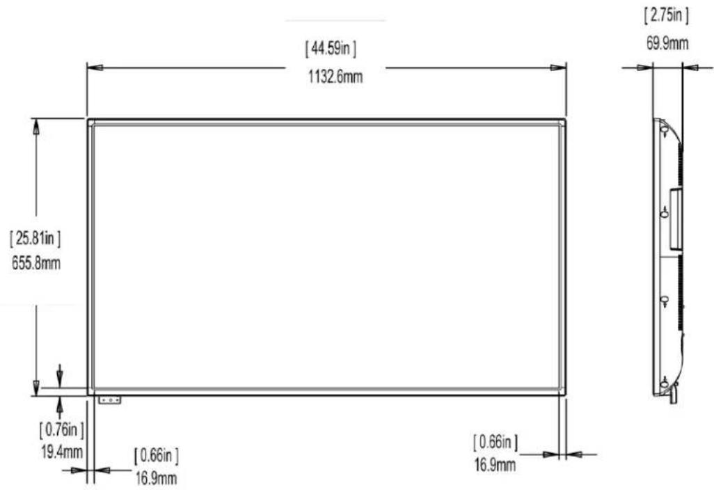 Planar PS6574KT - Dimensions - 1