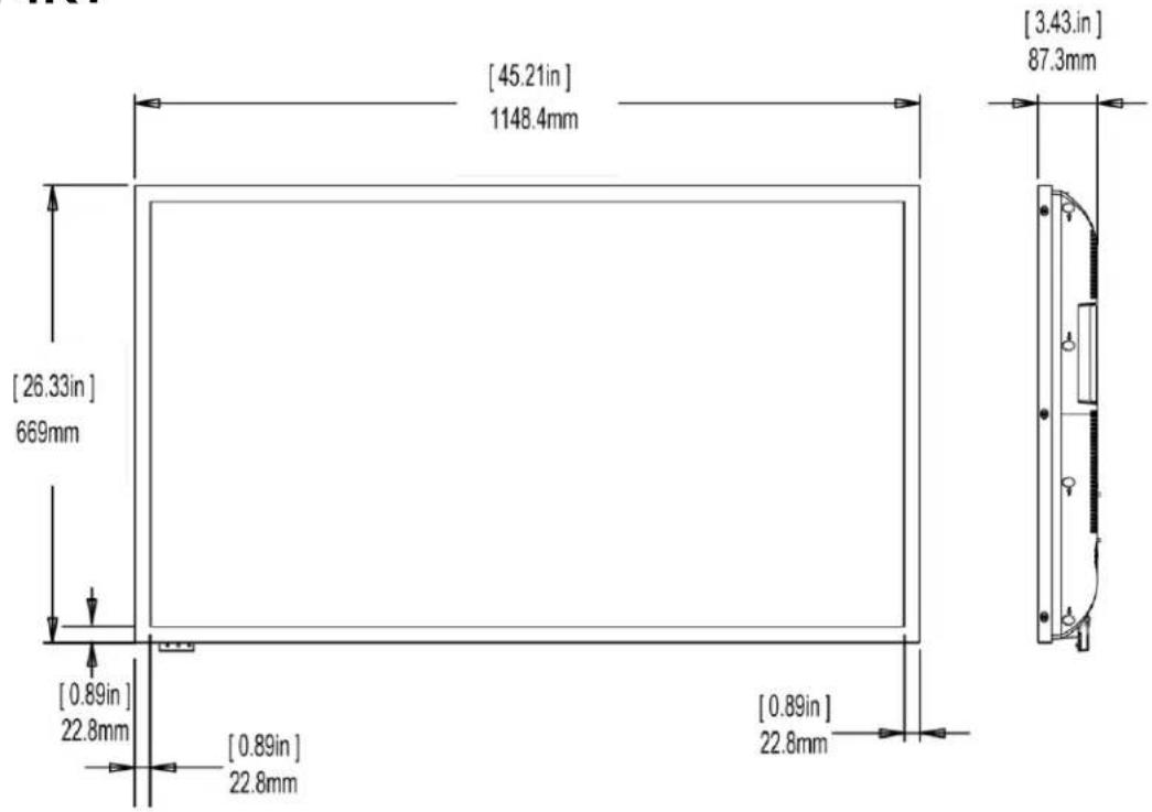 Planar PS6574KT - Dimensions - 3