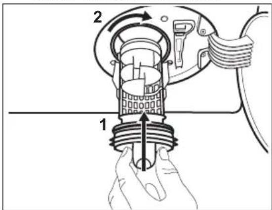 AEG L6FB68480 - Gehen Sie zum Reinigen der Pumpe folgendermaßen vor: - 7