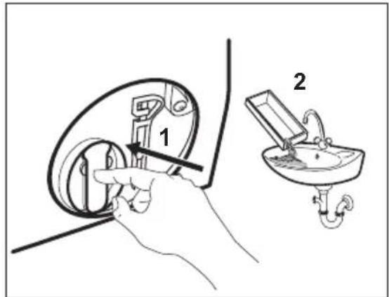 AEG L6FB65487 - Gehen Sie zum Reinigen der Pumpe folgendermaßen vor: - 4